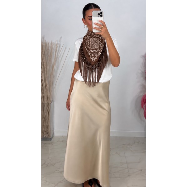 PAÑUELO BANDANA MARRON