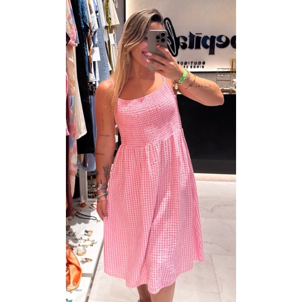 VESTIDO VICHY ROSA