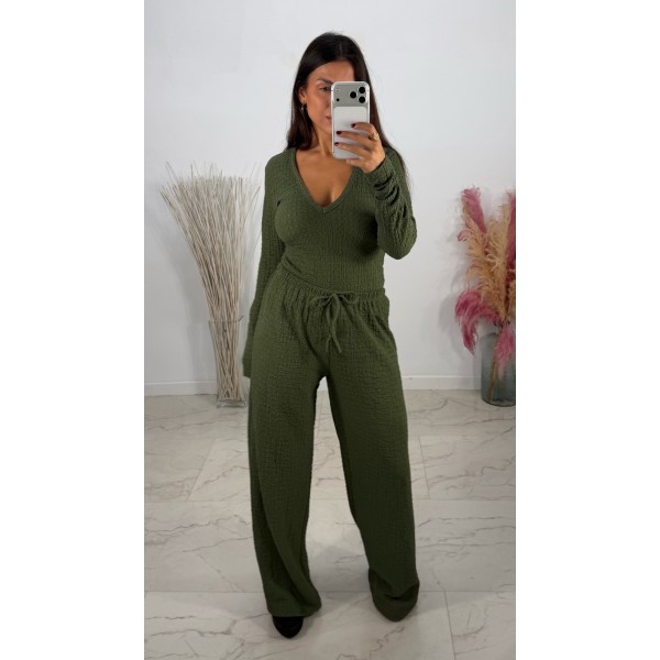 CONJUNTO PUNTO RUGOSO VERDE