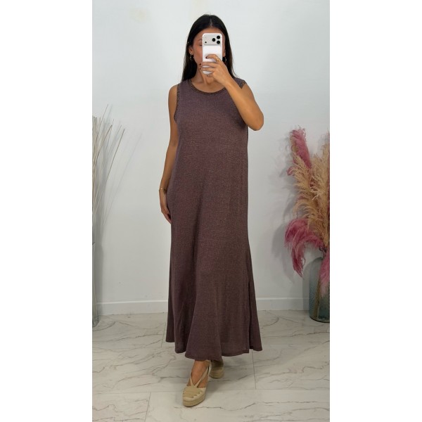 VESTIDO BRILLI BERENJENA SISA