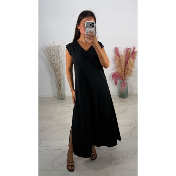 VESTIDO NEGRO TACHAS SISA