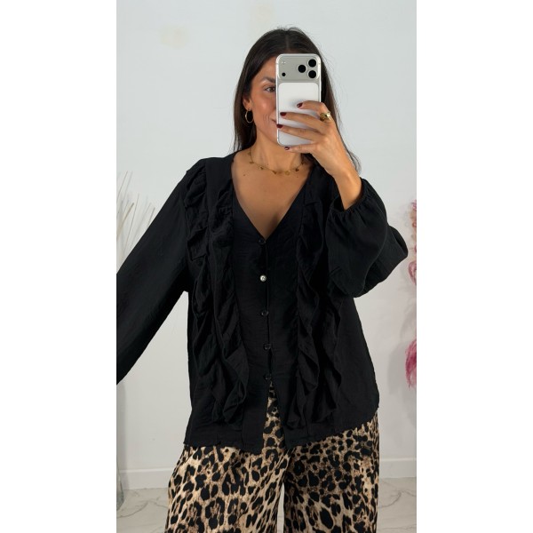 BLUSA NEGRA VUELO BOHO