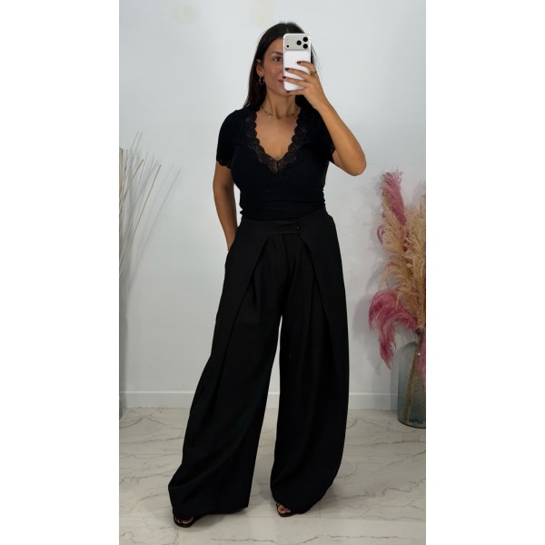 PANTALON NEGRO PINZAS ENCUENTRO