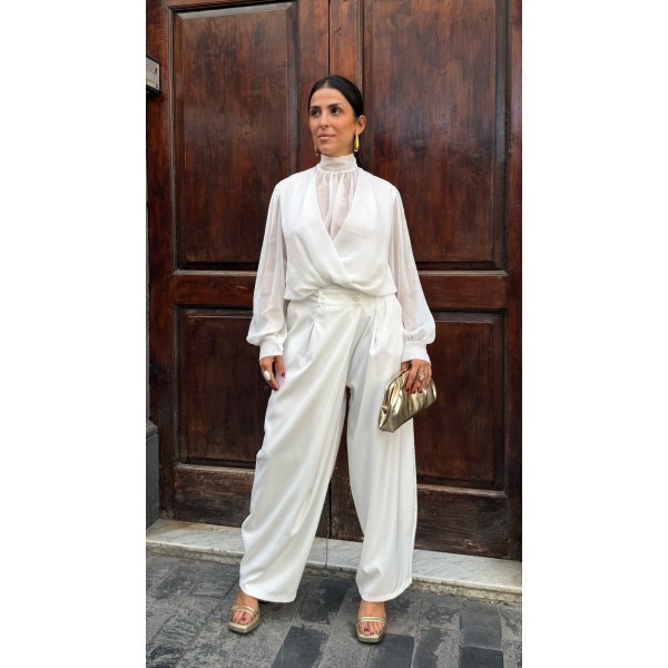PANTALON CRUCE BLANCO