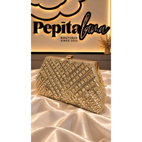 BOLSO JOYA DORADO