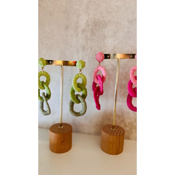 Pendientes Rafia