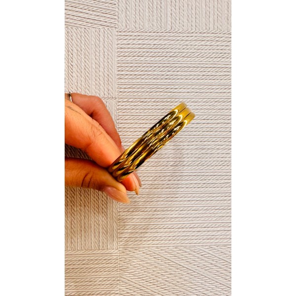 PULSERA AROS DORADO