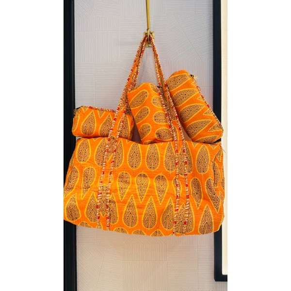 MACUTO + 3 NECESER NARANJA