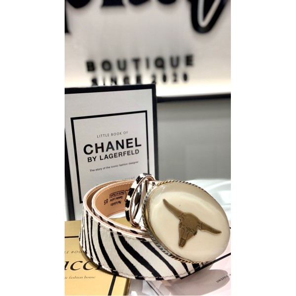 CINTURÓN PIEL CEBRA