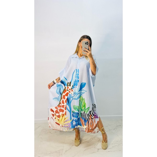 Vestido camisero animals