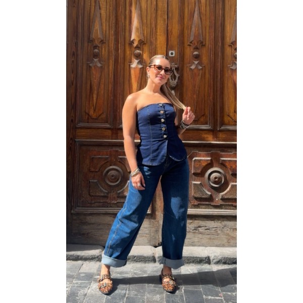 TOP DENIM DARK