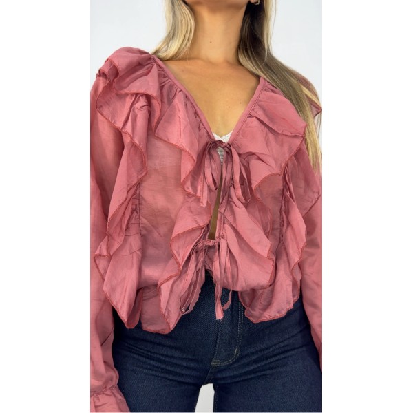 CAMISA ROMANTIC VINO